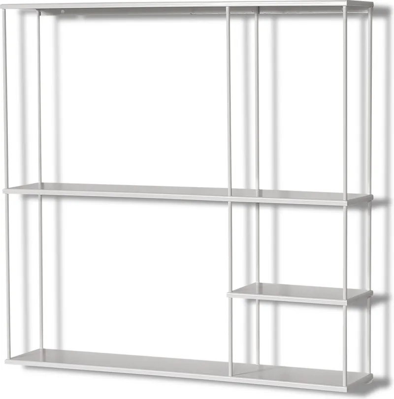 Vägghylla Trix Metall 60x60 cm, Vit/Cream