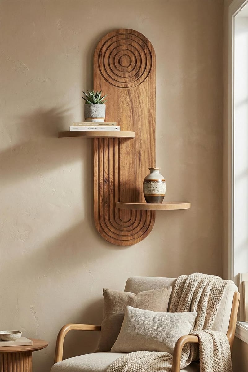 Virlin Vägghylla 26x35x13 cm - Ek - Products - Förvaring - Småförvaring - Väggförvaring