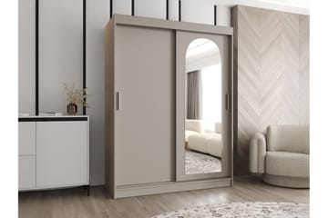 Tallmo Garderob m. Spegel 150x200 cm - Brun - Products - Förvaring - Garderober & garderobssystem