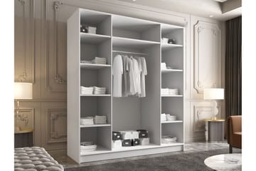 Vadstena Garderob med Spegel 200 cm - Kashmir/Svart - Products - Förvaring - Garderober & garderobssystem