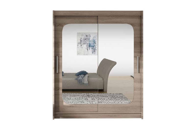 West Garderob 150x58x200 cm LED-belysning - Beige - Products - Förvaring - Garderober & garderobssystem