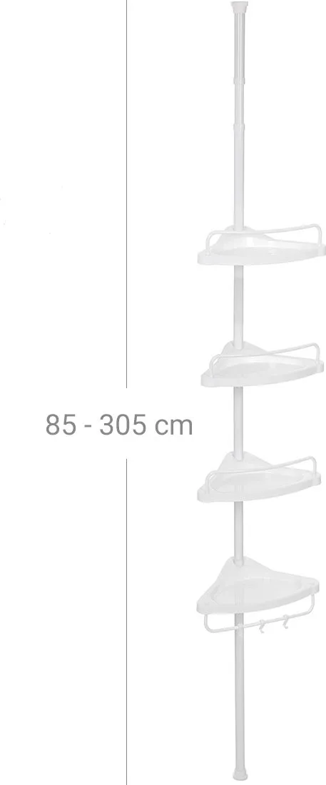 Abarema duschhylla - Vit - Vit - Products - Inredning - Badrumsinredning - Handdukshållare