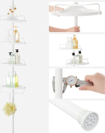 Abarema duschhylla - Vit - Vit - Products - Inredning - Badrumsinredning - Handdukshållare