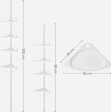 Abarema duschhylla - Vit - Vit - Products - Inredning - Badrumsinredning - Handdukshållare