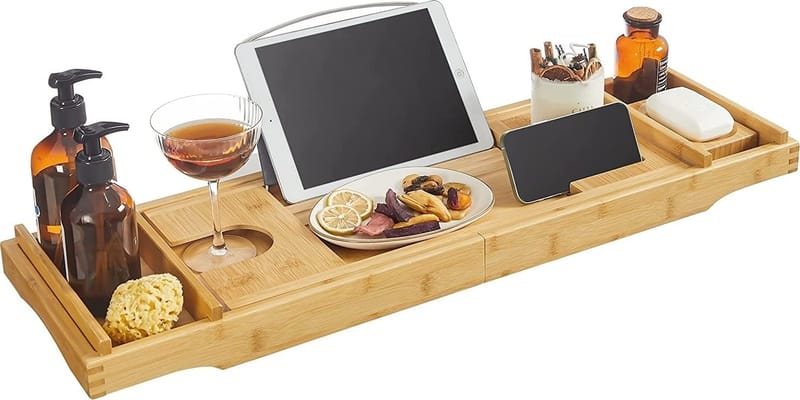 Okra badkarsbricka - Beige - Beige - Products - Inredning - Badrumsinredning - Badkarshylla