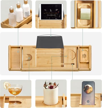 Okra badkarsbricka - Beige - Beige - Products - Inredning - Badrumsinredning - Badkarshylla