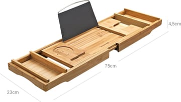 Okra badkarsbricka - Beige - Beige - Products - Inredning - Badrumsinredning - Badkarshylla