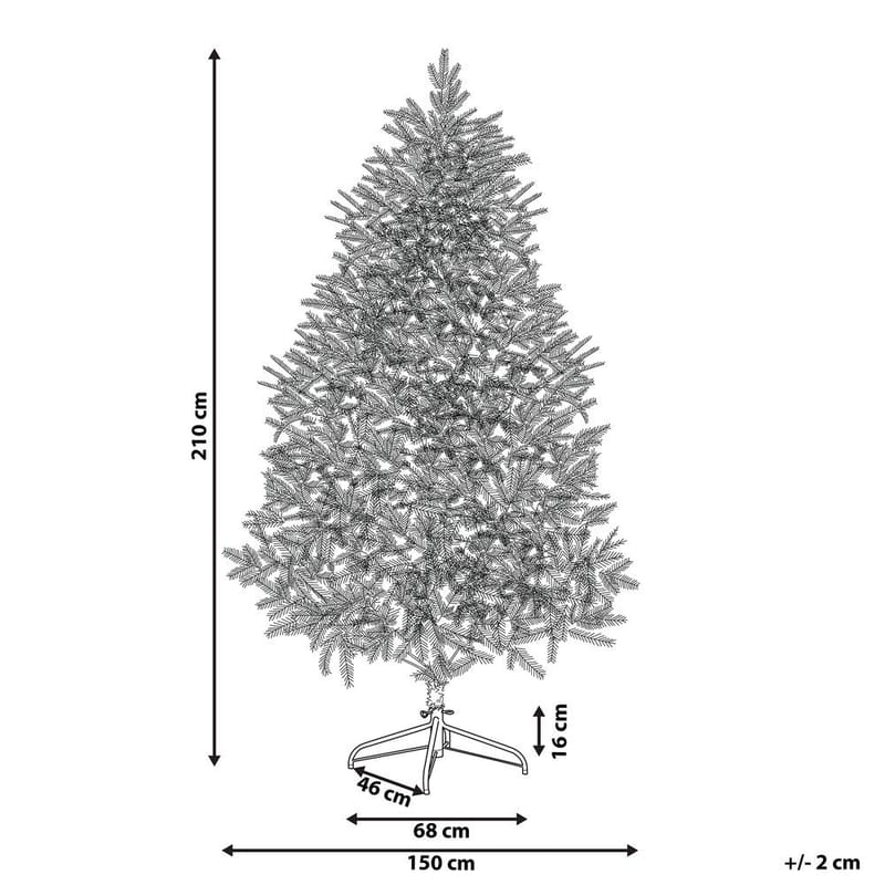 Konstgjord Julgran Farnham - Blå 150x150x210 cm - Products - Inredning - Dekoration & inredningsdetaljer - Julpynt & juldekoration - Plastgran