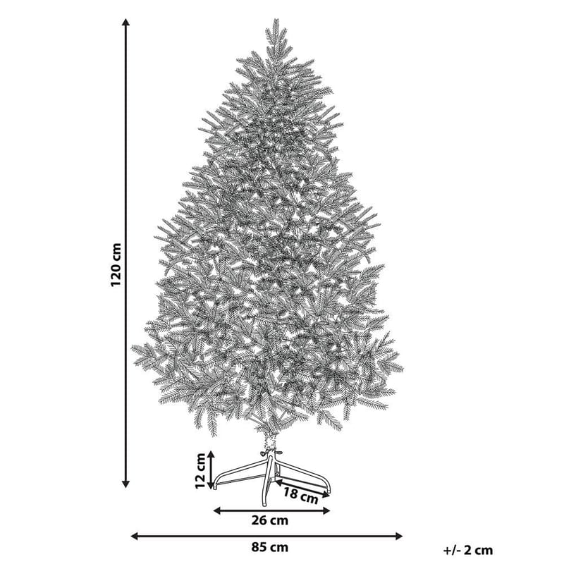 Konstgjord Snöig Julgran Bassie - 85x85x120 cm - Products - Inredning - Dekoration & inredningsdetaljer - Julpynt & juldekoration - Plastgran