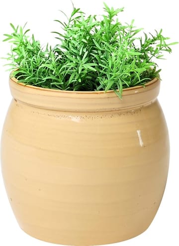 Kruka i Keramik Ø16,5 cm - Beige - Products - Inredning - Dekoration & inredningsdetaljer - Krukor & ytterkrukor