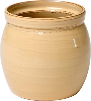 Kruka i Keramik Ø16,5 cm - Beige - Products - Inredning - Dekoration & inredningsdetaljer - Krukor & ytterkrukor