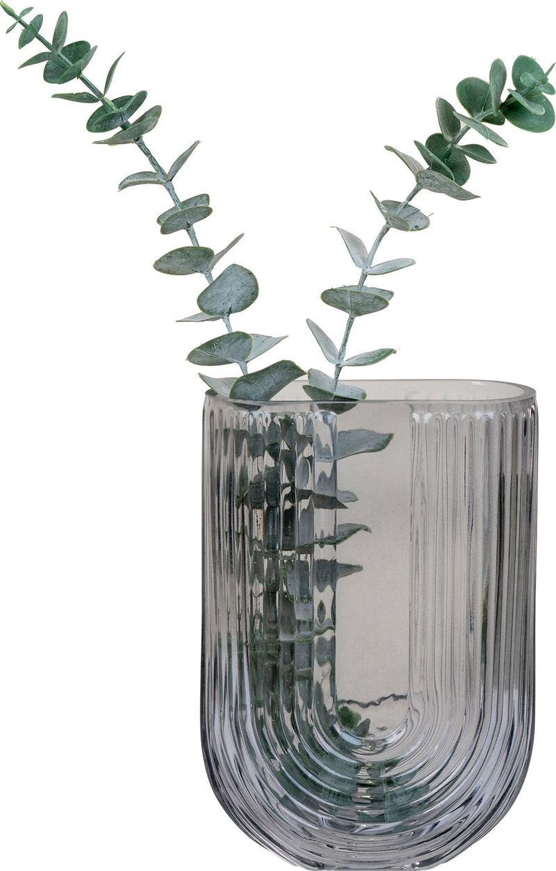 Blomvas 19 cm - rökigt glas - Products - Inredning - Dekoration & inredningsdetaljer - Vas - Blomvas