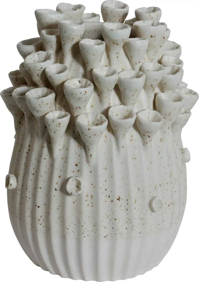 Prydnadsvas Caleta 22 cm Keramik, vit