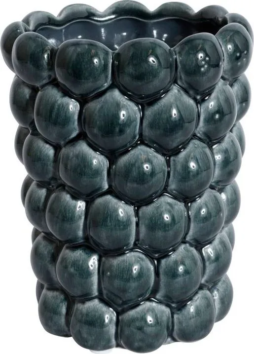 Vas Big Bouble H20 cm Keramik, mörkblå