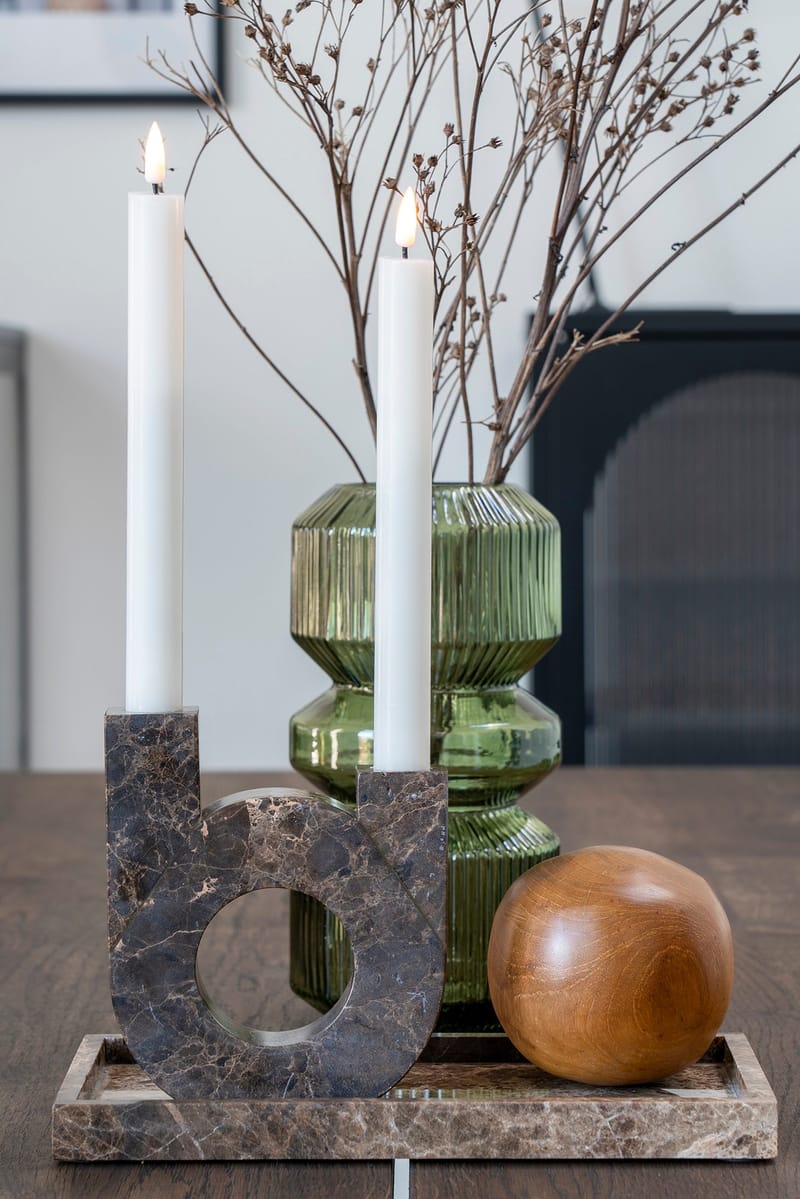 Vas Glas 24,5 cm - grön - Products - Inredning - Dekoration & inredningsdetaljer - Vas - Blomvas