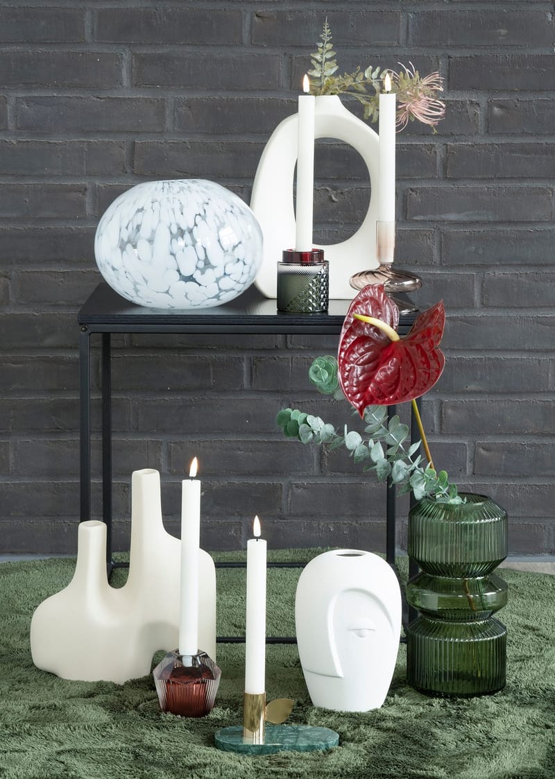 Vas Glas 24,5 cm - grön - Products - Inredning - Dekoration & inredningsdetaljer - Vas - Blomvas