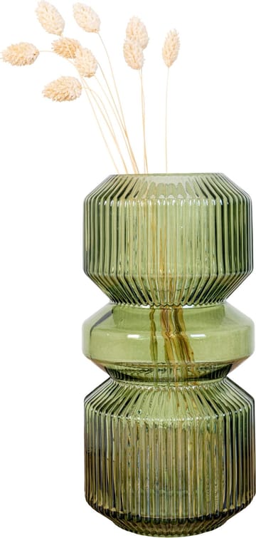 Vas Glas 24,5 cm - grön - Products - Inredning - Dekoration & inredningsdetaljer - Vas - Blomvas
