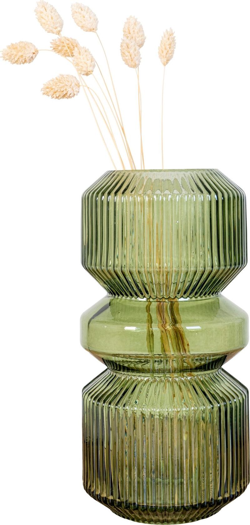 Vas Glas 24,5 cm - grön - Products - Inredning - Dekoration & inredningsdetaljer - Vas - Blomvas