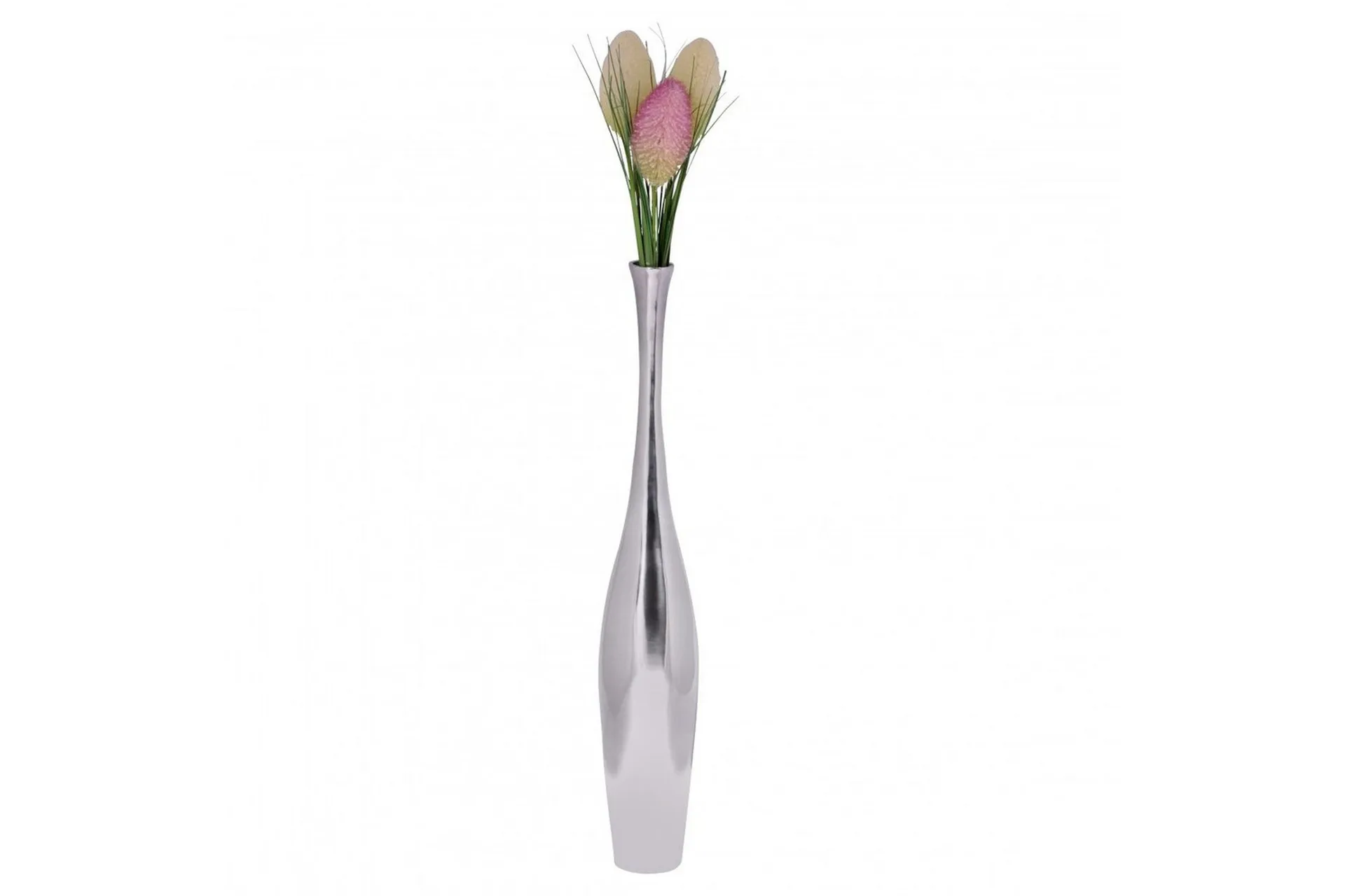 Vas Wohnling polerad aluminiumgjutning, modern stil 75 cm