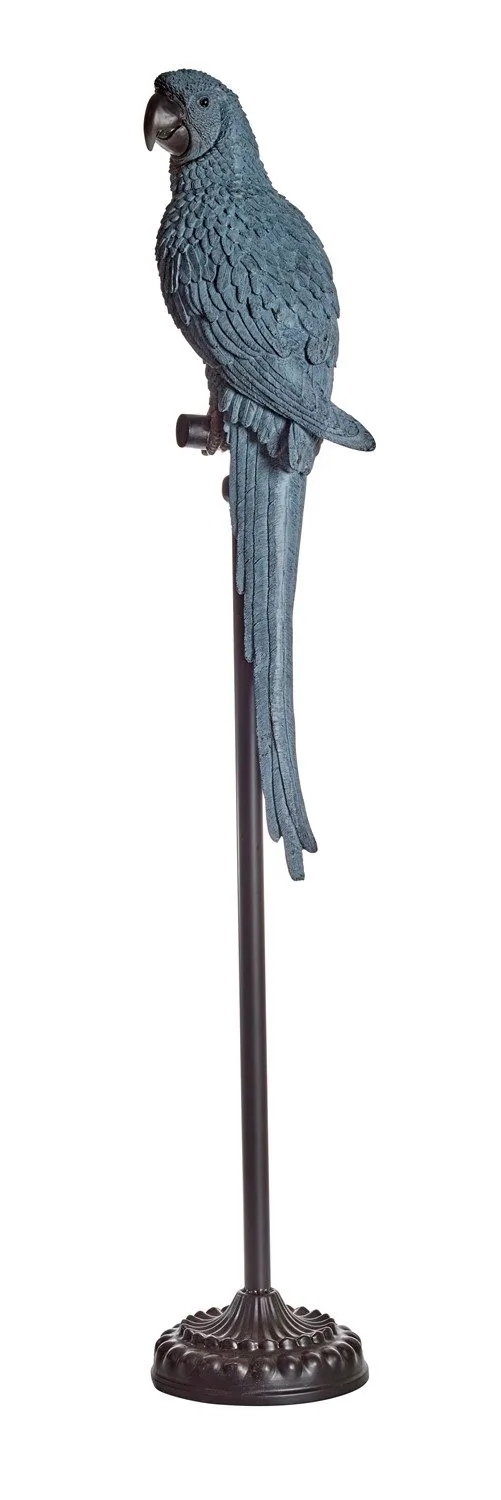 Dekorationspiedestal Papegoja 116 cm - blå - Products - Inredning - Dekoration & inredningsdetaljer
