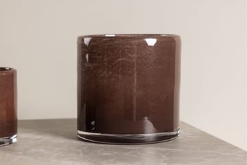 Glora Ljuslykta 12x12 cm - Brun - Products - Inredning - Ljus & dofter - Ljusstakar & ljuslyktor