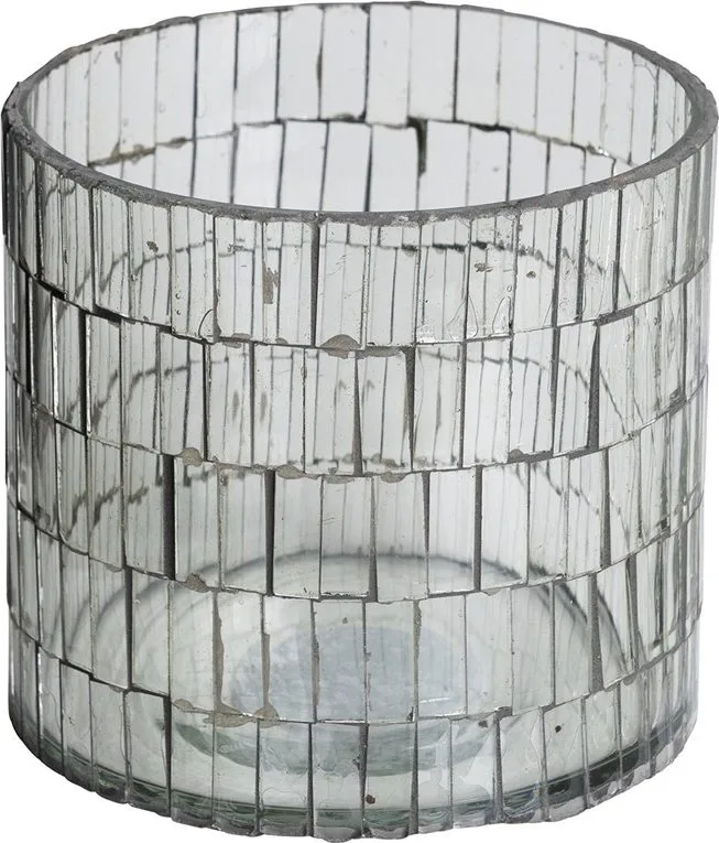 Ljuslykta Elsa 10x10x11 cm, Silver