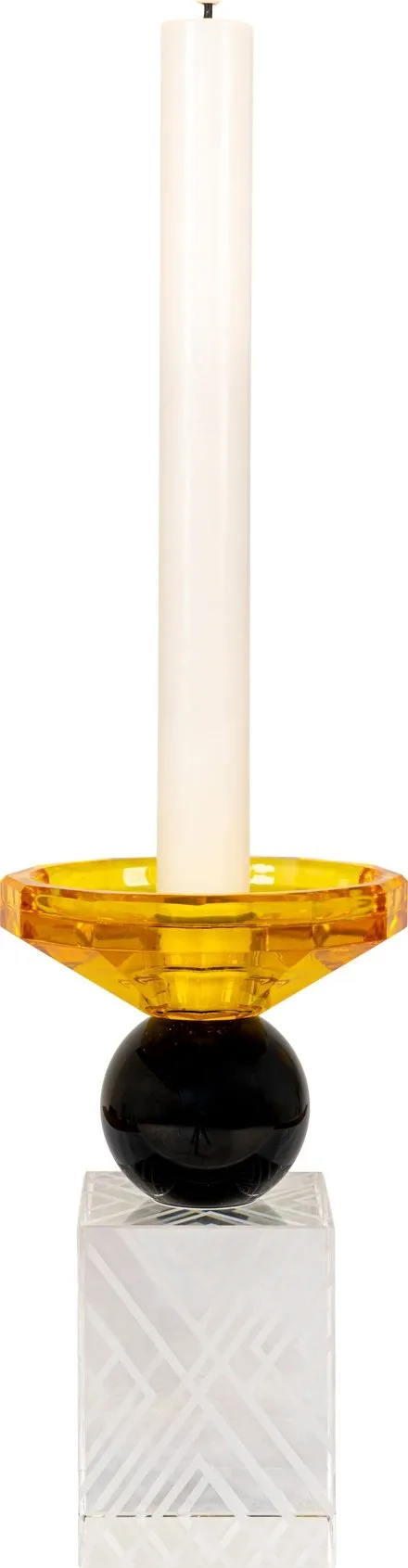 Ljusstake Bern i Glas - Svart/amber - Products - Inredning - Ljus & dofter - Ljusstakar & ljuslyktor