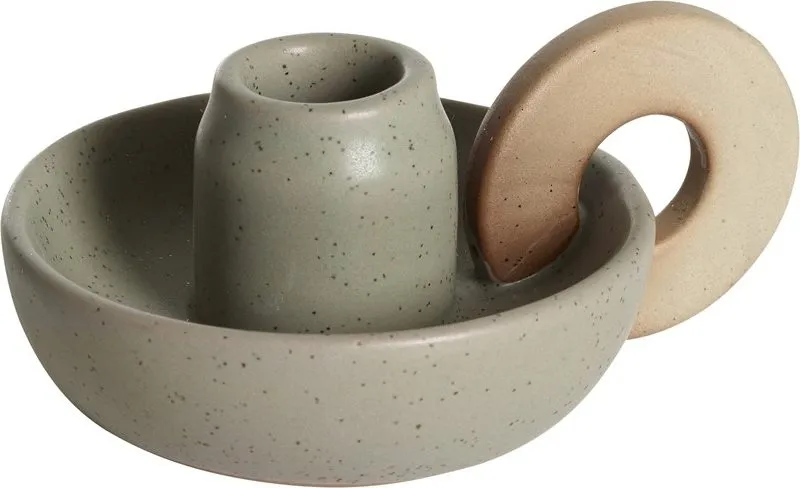Ljusstake Lottis 13 x 10 x 6 cm, Grön