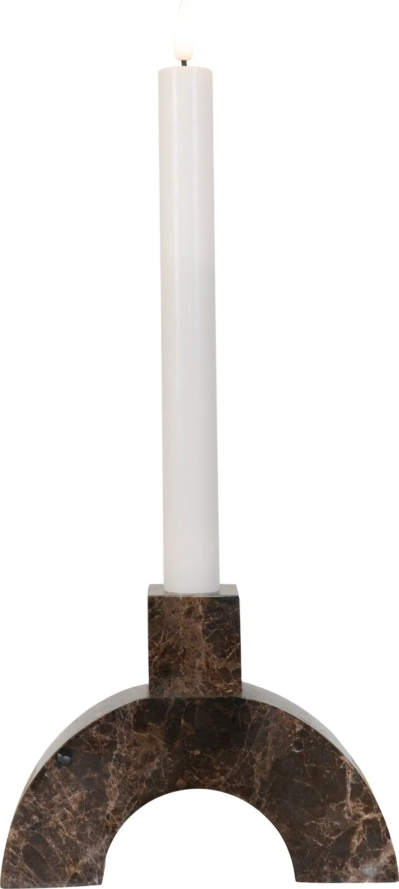 Ljusstake Marma Båge i Marmor - Brun - Products - Inredning - Ljus & dofter - Ljusstakar & ljuslyktor