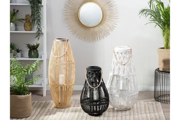 Tahiti Lykta 32 cm - Trä/Natur - Products - Inredning - Ljus & dofter - Ljusstakar & ljuslyktor