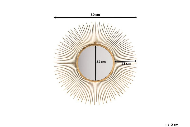 Cilly Spegel 76 cm - Guld - Products - Inredning - Spegel - Hallspegel