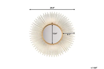 Cilly Spegel 76 cm - Guld - Products - Inredning - Spegel - Hallspegel