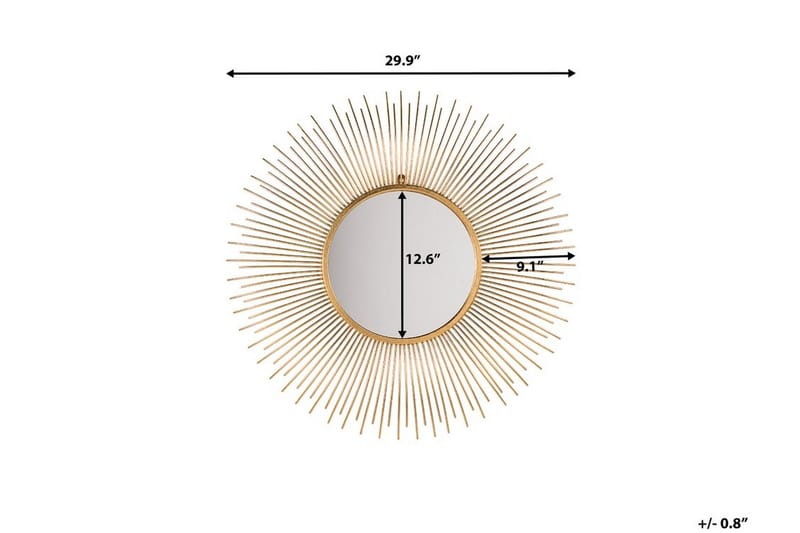 Cilly Spegel 76 cm - Guld - Products - Inredning - Spegel - Hallspegel