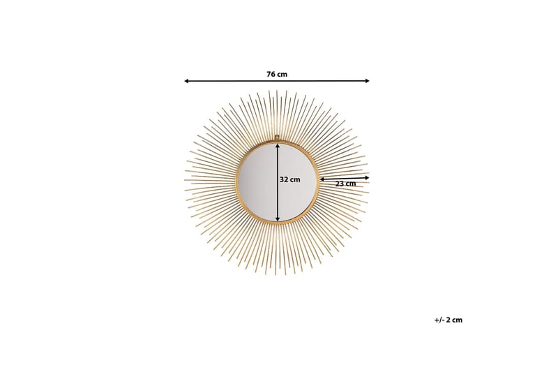 Cilly Spegel 76 cm - Guld - Products - Inredning - Spegel - Hallspegel