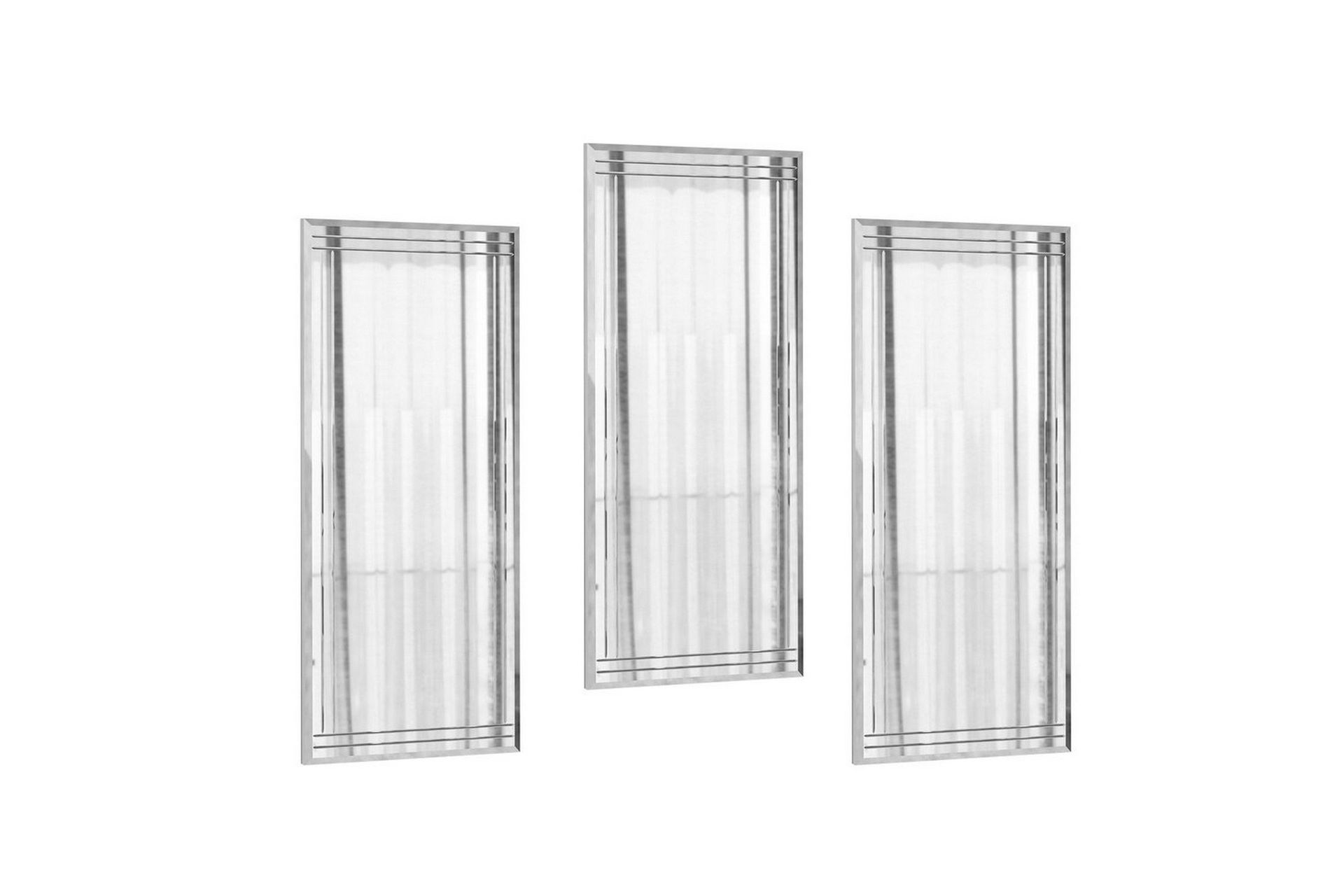 Dekorativt Spegelset (3 Delar) Heba Buhem Transparent