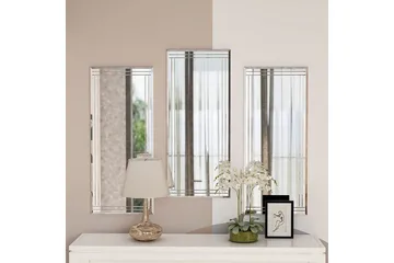 Dekorativt Spegelset (3 Delar) Heba Buhem Transparent - Ivory - Products - Inredning - Spegel - Hallspegel