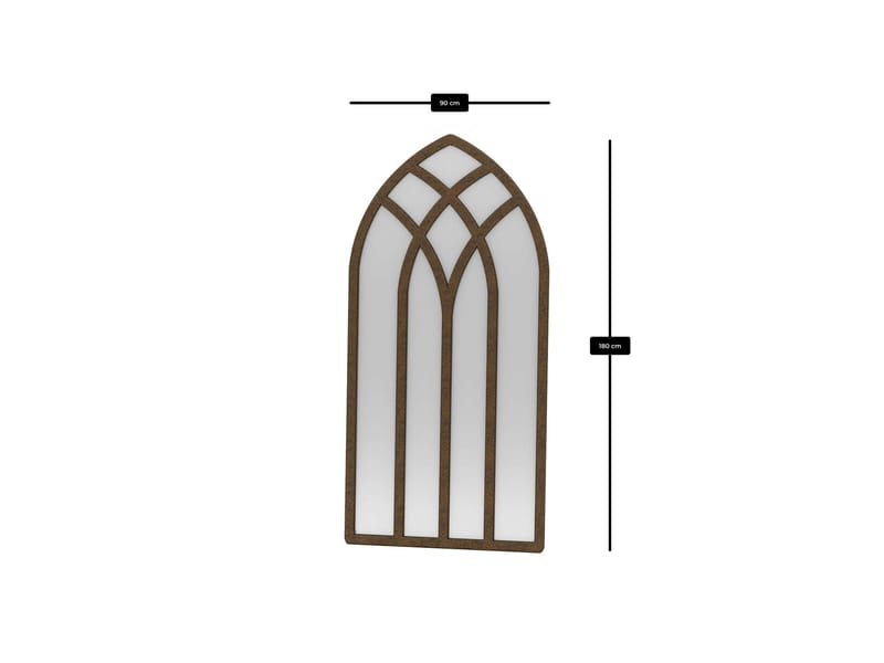 Delvi Golvspegel 90x180 cm - Brun - Products - Inredning - Spegel - Golvspegel