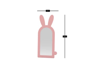Devik Golvspegel 180 cm - Rosa - Products - Inredning - Spegel - Golvspegel