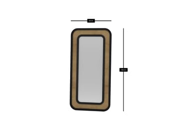 Estevan Golvspegel 90x180 cm - Svart - Products - Inredning - Spegel - Golvspegel
