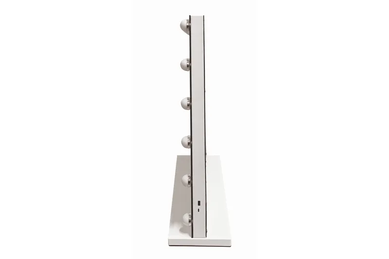 Glow Stor sminkspegel 80 cm med belysning lampor - Hollywood spegel med USB-laddning - Vit - Products - Inredning - Spegel - Sminkspegel