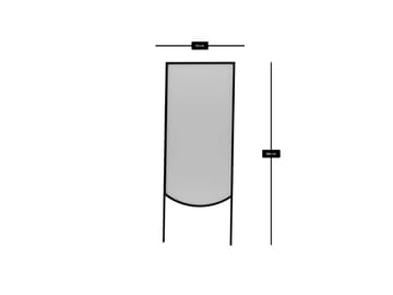 Linor Golvspegel 70x180 cm - Svart - Products - Inredning - Spegel - Golvspegel