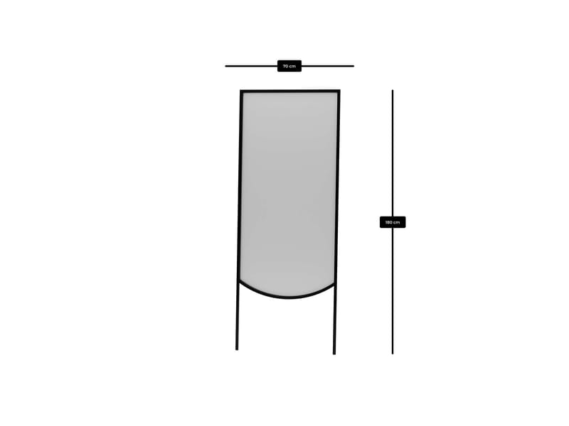 Linor Golvspegel 70x180 cm - Svart - Products - Inredning - Spegel - Golvspegel