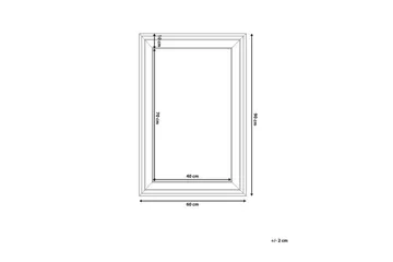 Lunel Spegel 61 cm - Vit - Products - Inredning - Spegel - Hallspegel