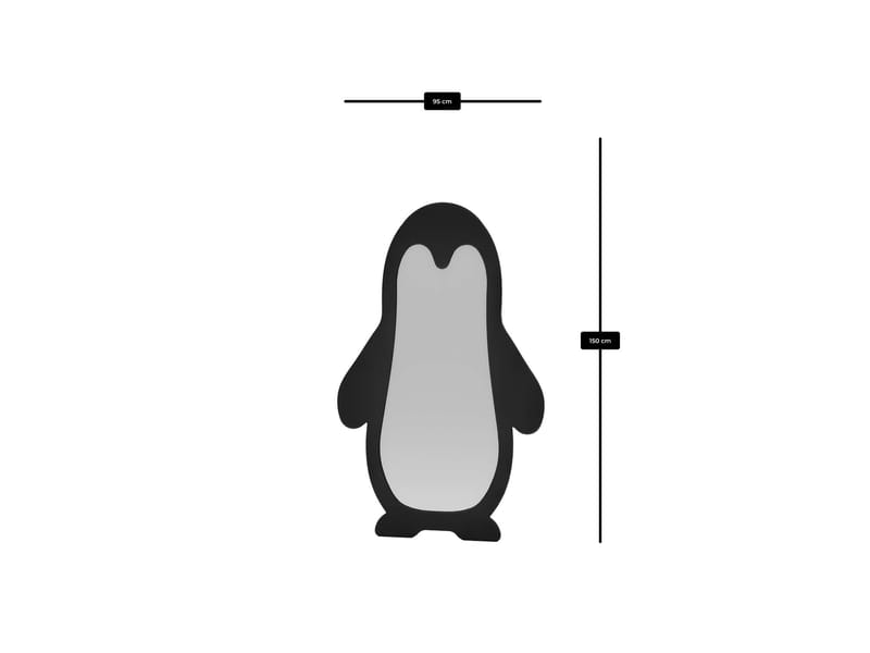 Orven Golvspegel 90x150 cm - Svart - Products - Inredning - Spegel - Golvspegel