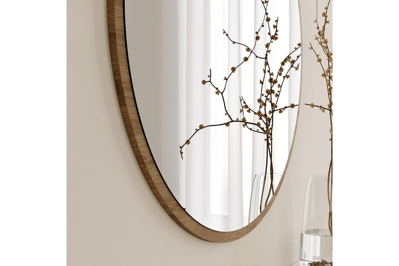 Spegel 60x60 cm - Valnöt - Products - Inredning - Spegel - Hallspegel