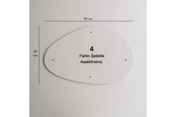 Spegel 60x90 cm - Svart - Products - Inredning - Spegel - Hallspegel