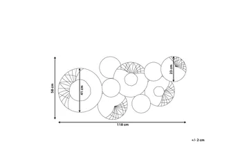 Cesium Väggdekoration - Silver/Svart - Products - Inredning - Tavlor & posters - Canvastavla