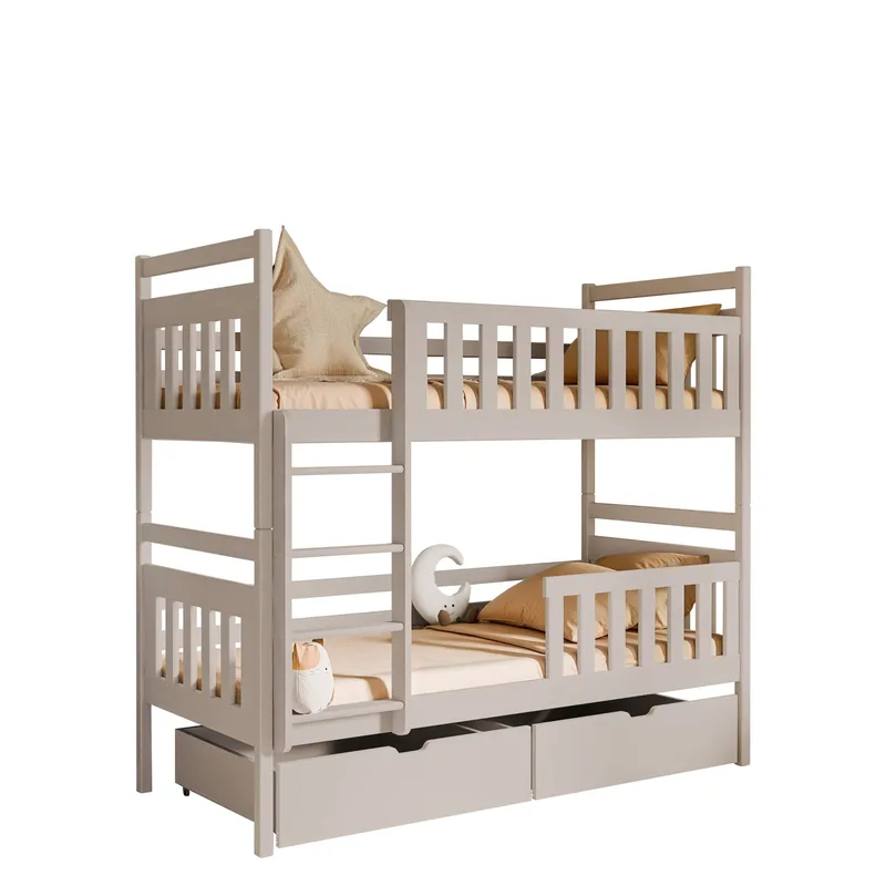 Bridgeorth Våningssäng Två Liggplatser 90x190 cm - Beige - Products - Möbler - Barnmöbler - Barnsäng & juniorsäng - Loftsäng barn