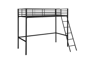 Hög säng Clove Svart - Svart - Products - Möbler - Barnmöbler - Barnsäng & juniorsäng - Loftsäng barn