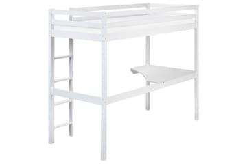 Högsäng med skrivbord Loury - Vit - Products - Möbler - Barnmöbler - Barnsäng & juniorsäng - Loftsäng barn